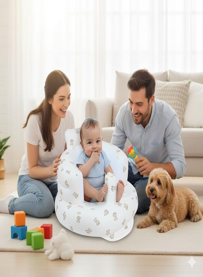 COOFANDY Learn to Sit & Floor Feeding Seat | Portable Inflatable Baby Booster Chair with Soft Cushion & Safety Support | Travel-Friendly Infant Sitting Aid for Home and Outdoors| Travel & Home Use - Image 2