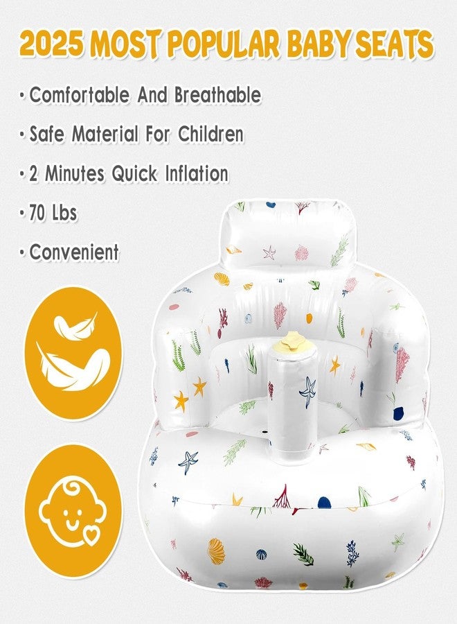 COOFANDY Learn to Sit & Floor Feeding Seat | Portable Inflatable Baby Booster Chair with Soft Cushion & Safety Support | Travel-Friendly Infant Sitting Aid for Home and Outdoors| Travel & Home Use - Image 5