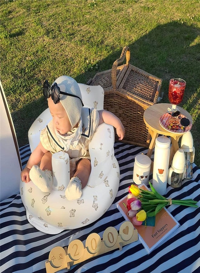 COOFANDY Learn to Sit & Floor Feeding Seat | Portable Inflatable Baby Booster Chair with Soft Cushion & Safety Support | Travel-Friendly Infant Sitting Aid for Home and Outdoors| Travel & Home Use - Image 4