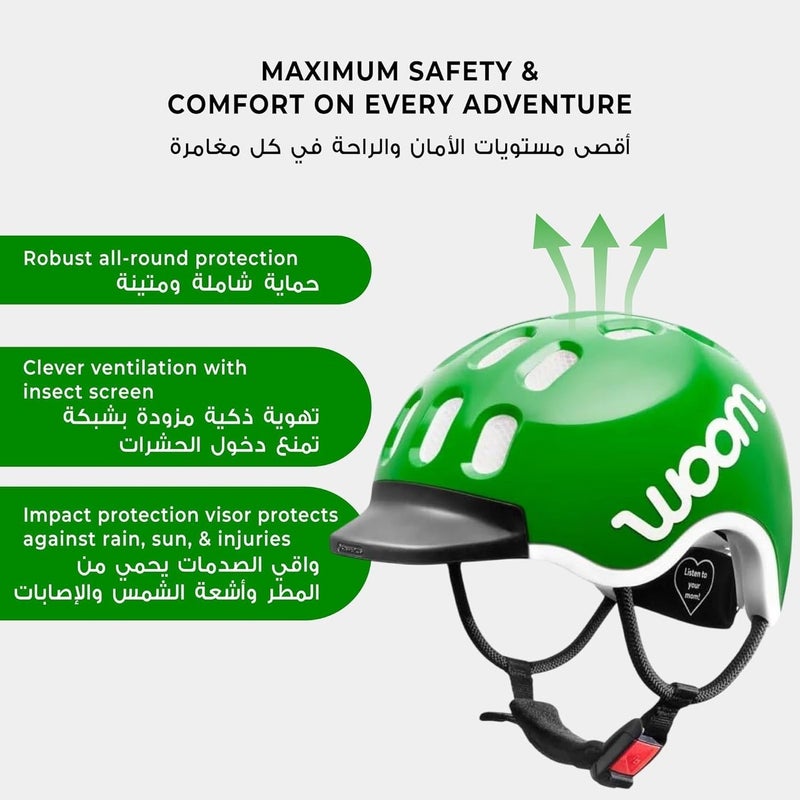 Woom Bike Helmet – Bicycle Helmet for Kids – Lightweight In-Mold Shell – Extra Small Size – Black - Image 2