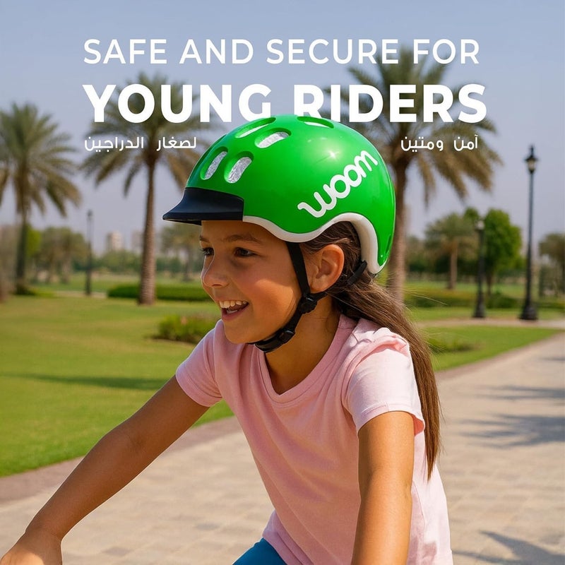 Woom Bike Helmet – Bicycle Helmet for Kids – Lightweight In-Mold Shell – Extra Small Size – Black - Image 5