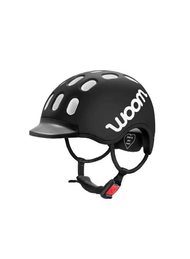 Woom Bike Helmet – Bicycle Helmet for Kids – Lightweight In-Mold Shell – Extra Small Size – Black - Image 1