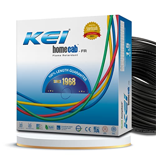 KEI HOMECAB FR- (FLAME RETARDANT) 1.5 sqmm cable (Black) - Image 1