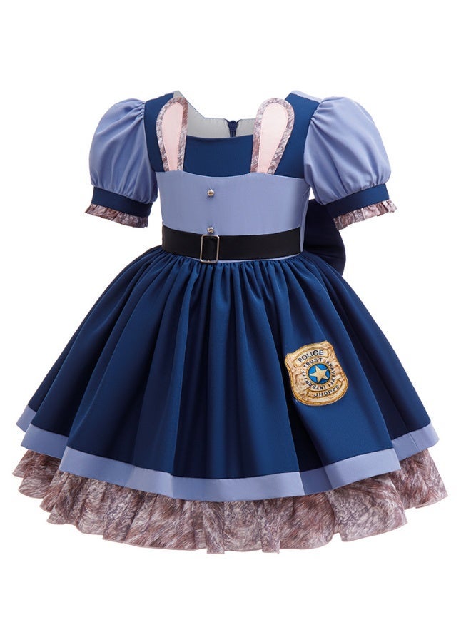general Zootopia2 Judy Hopps Cosplay Costume Children's Rabbit Dress Birthday Dress - Image 2