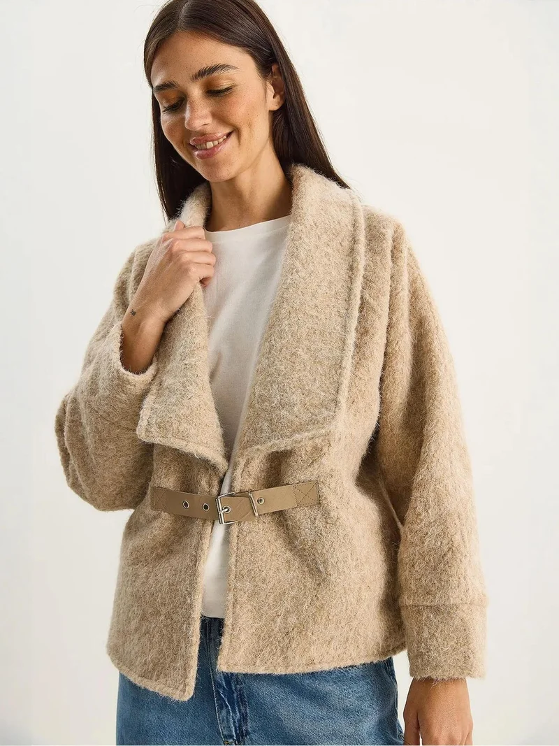 LUCCI Coat with Belt Detail