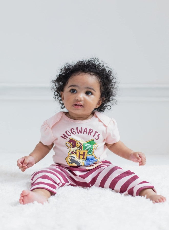 Harry Potter Hedwig Owl Hogwarts Baby Girls 3 Piece Outfit Set: Hoodie Pants Bodysuit White 6-9 Months - Image 3