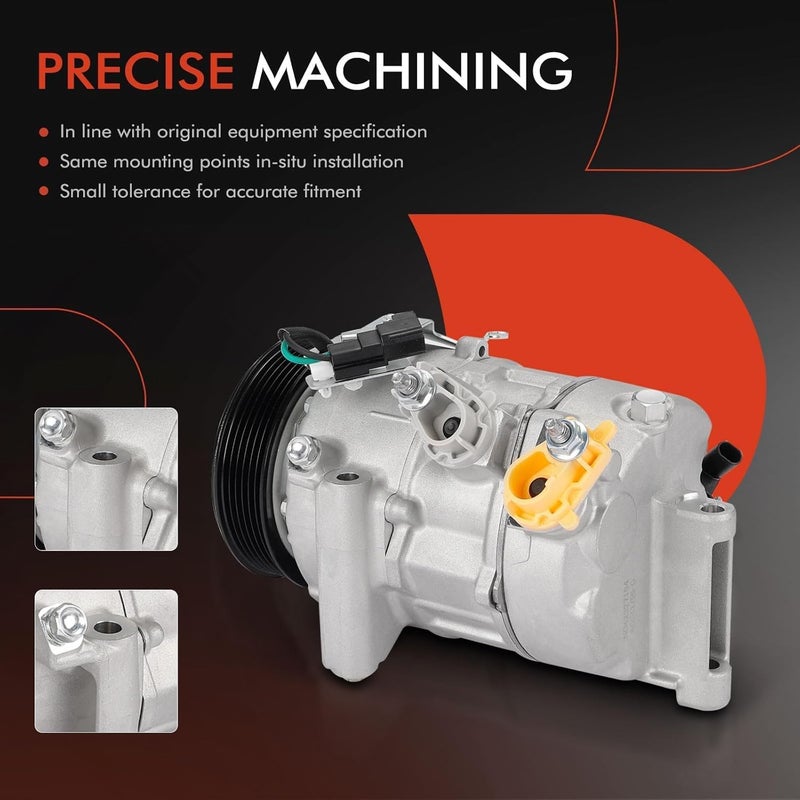 A-Premium A/C Compressor with Clutch for Ford and Lincoln - Image 5