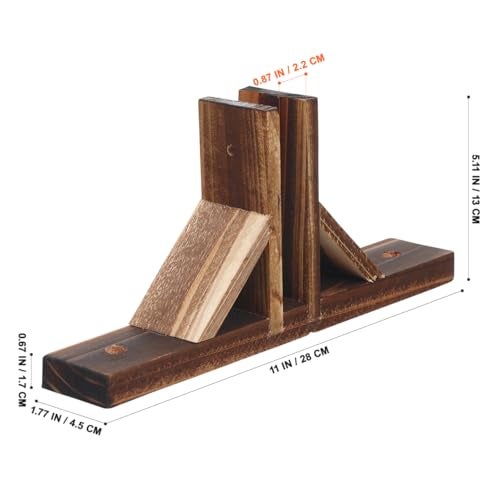 Toddmomy 2Pcs Solid Wooden Fence Bases Stand Holder 1083X492 Inch Outdoor Garden Fence Post Feet for Lawn Decorative Privacy Screen Support - Image 3