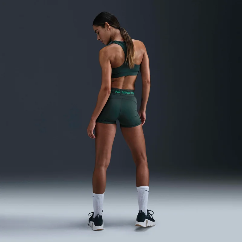 Nike Women's Pro Mid-Rise Graphic Biker Shorts