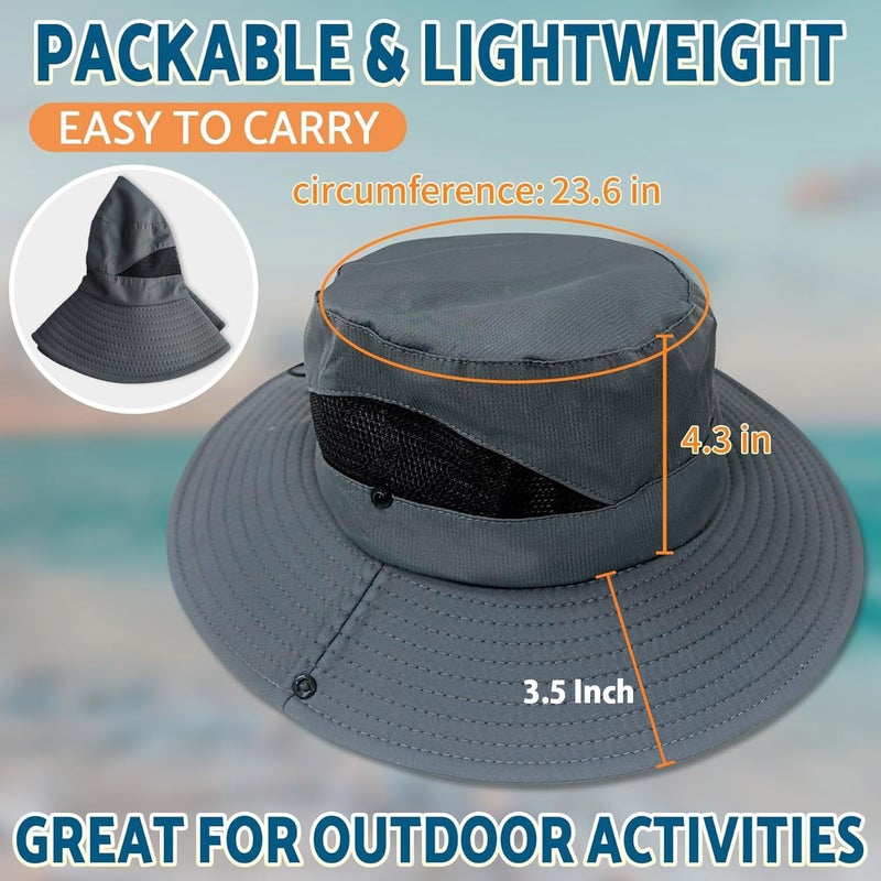 HSR Lightweight Breathable Stylish Summer Hat Cap for Men Women, UV Protection, Sun Protection Round Cap for Travel, Hiking, Gardning, Fishing for Men Women - Image 5