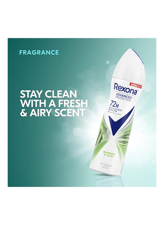 Advanced Protection 72H+ Antiperspirant Deodorant Bamboo Freeze & Aloe Vera Spray