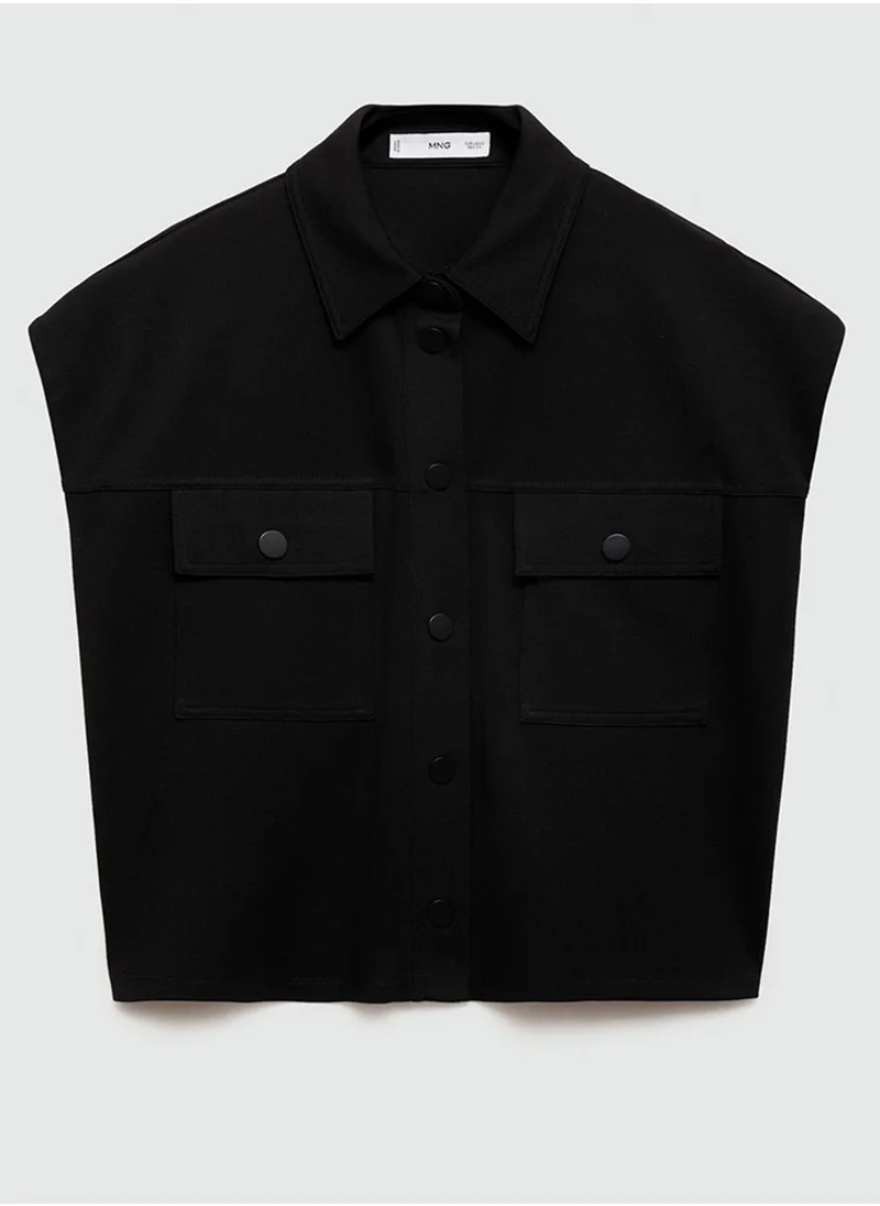 MANGO Waistcoat With Buttons And Pockets