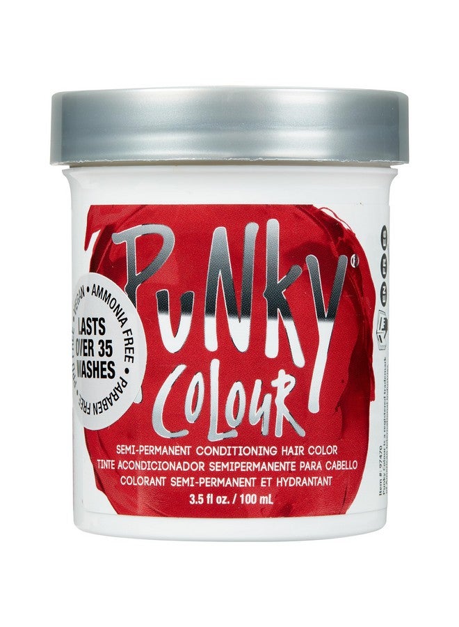 بانكي صبغة شعر بونكي فيرمليون ريد شبه دائمة، نباتية وخالية من البارابين والبارابين، تدوم حتى 25 غسلة، 3.5 أونصة - Image 1