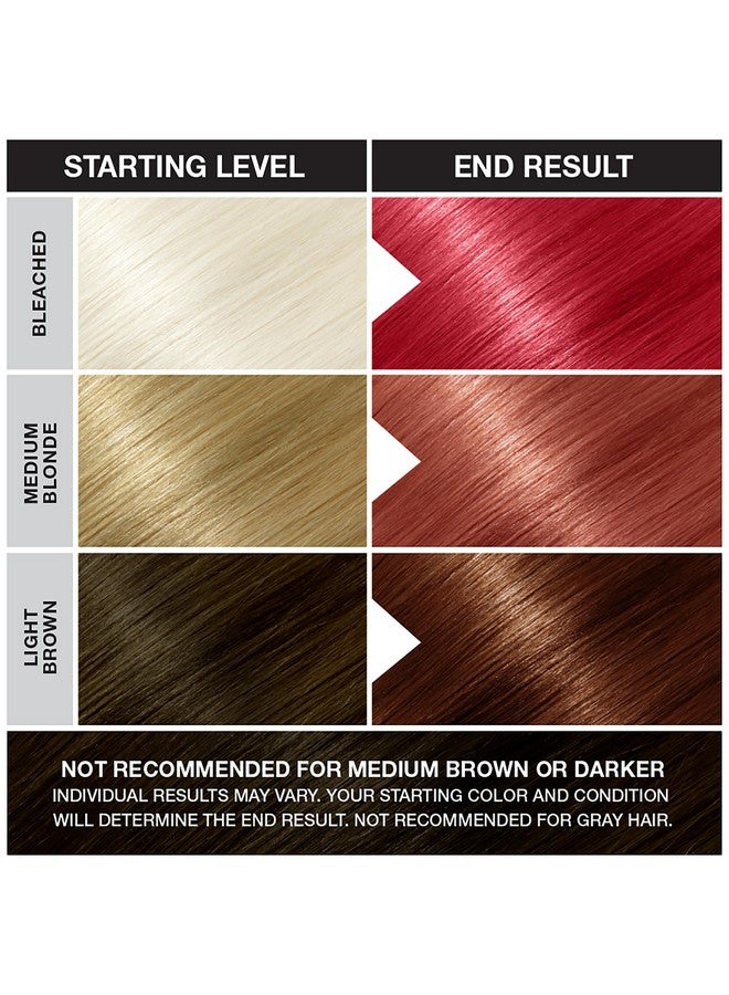 بانكي صبغة شعر بونكي فيرمليون ريد شبه دائمة، نباتية وخالية من البارابين والبارابين، تدوم حتى 25 غسلة، 3.5 أونصة - Image 5