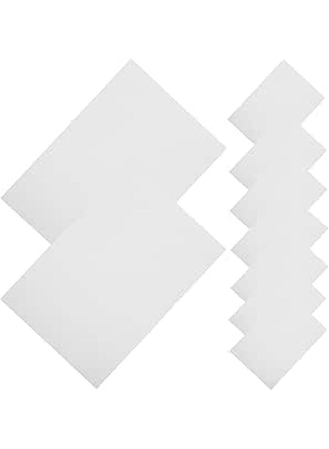 ورق مائي أبيض سميك 100 ورقة سطح أملس للرسم والرسم والفن والحرف اليدوية - Image 1