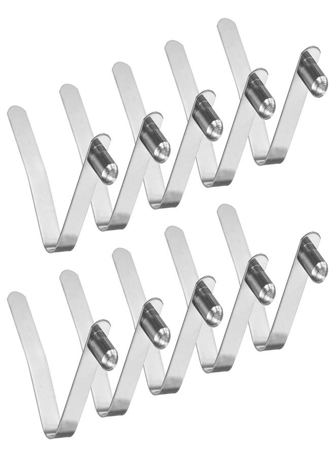 M METERXITY 10-Pack Kayak Paddle Snap 6mmx41mm Solid Single Pin V Shaped Spring Steel Tent Pole Clips Locking Clips for Camping/Kayak Paddle/Tent Pole Push Button Spring Snap Clips - Image 1