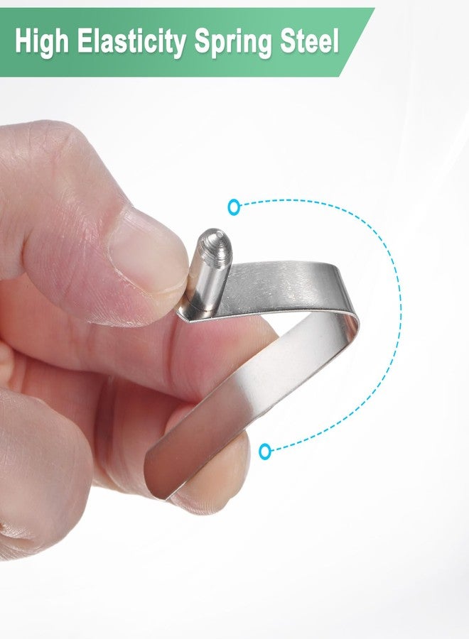 M METERXITY 10-Pack Kayak Paddle Snap 6mmx41mm Solid Single Pin V Shaped Spring Steel Tent Pole Clips Locking Clips for Camping/Kayak Paddle/Tent Pole Push Button Spring Snap Clips - Image 2