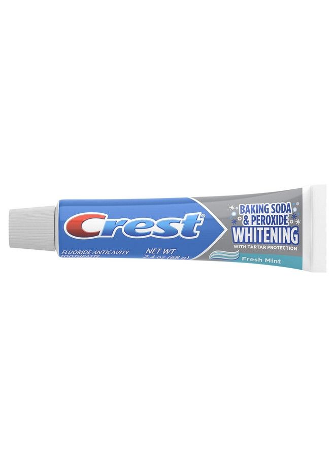 Crest معجون أسنان لحماية التجاويف والتكلسات تبييض بيكربونات الصوديوم وبيروكسيد 2.4 أونصة - Image 4