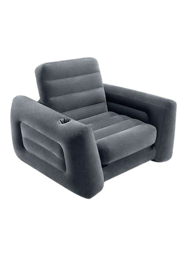 INTEX Multipurpose Inflatable Sofa Charcoal Grey 17.78x33.2x36.83cm - Image 1