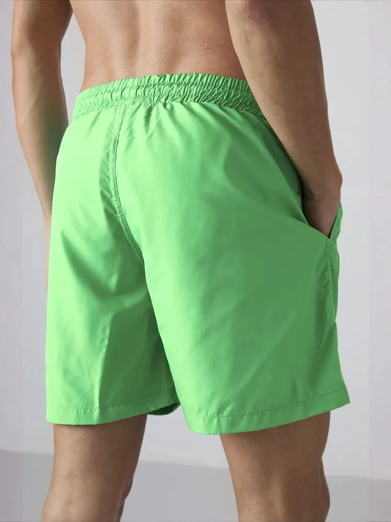 Tommylife Lime Green TOMMY Men's Pull-On One-Piece Shorts Set for Men | Best Price UAE
