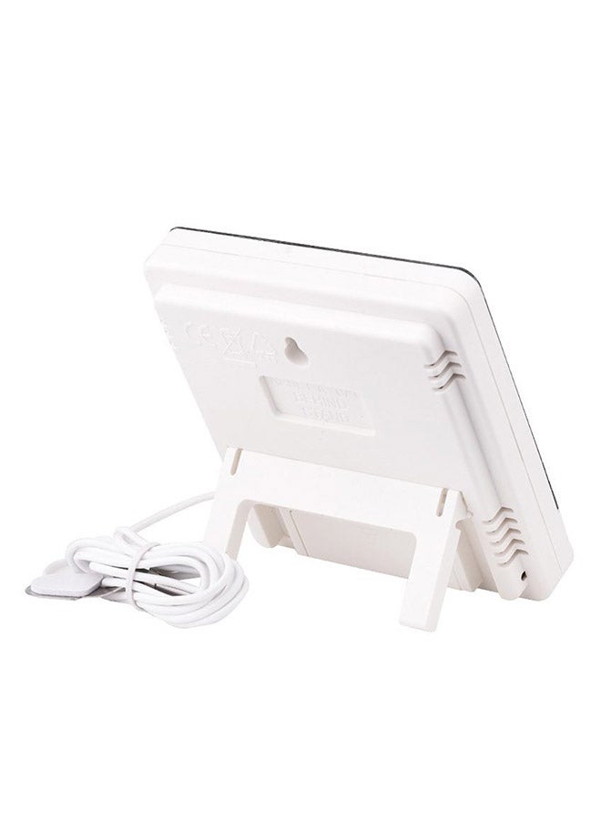 Indoor and Outdoor Temperature Thermometer White/Black/Grey - Image 2
