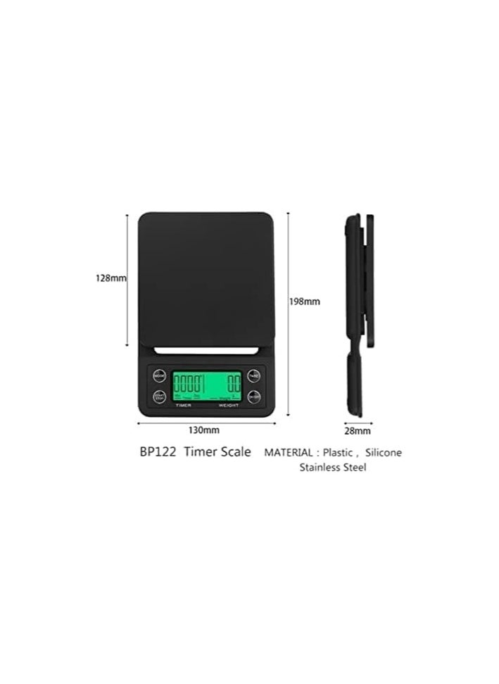 TRADE BAY - طقم ماكينة صنع القهوة بور اوفر V60 مكون من 8 قطع مع حقيبة حمل محمولة (مجموعة هدايا القهوة) - Image 1