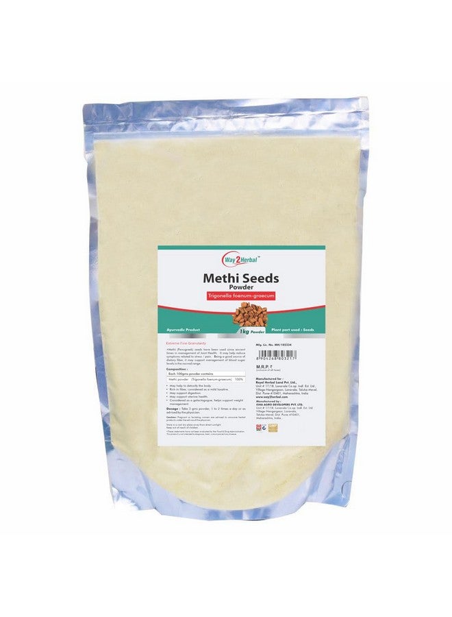 Way2Herbal Methi Seed Powder (1 Kg Pack of 1) - Image 1