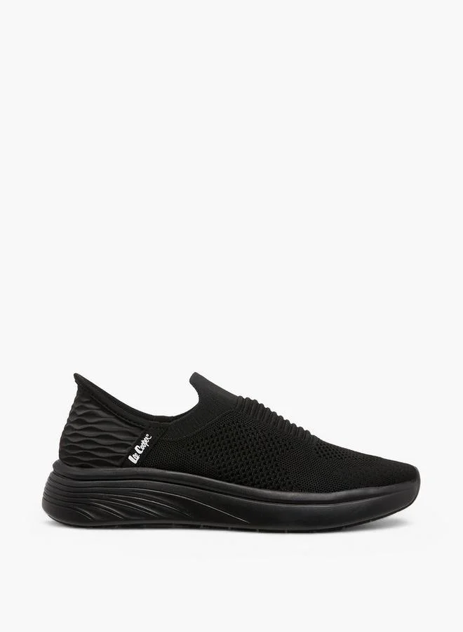 Lee Cooper BLACK Men'S Textured Slip-On Sneakers for Men | Best Price UAE
