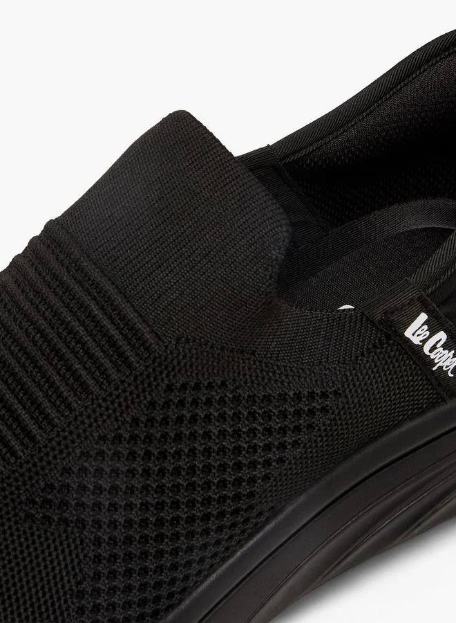 Lee Cooper BLACK Men'S Textured Slip-On Sneakers for Men | Best Price UAE