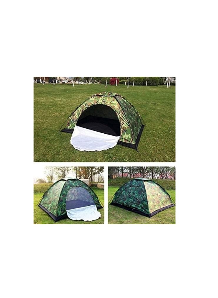 بلومنغ تايم مقاوم للماء والرياح والأشعة فوق البنفسجية للسفر والتخييم في الهواء الطلق 2-3 أشخاص، خيمة مموهة متعددة الوظائف مقاومة للمطر - Image 5