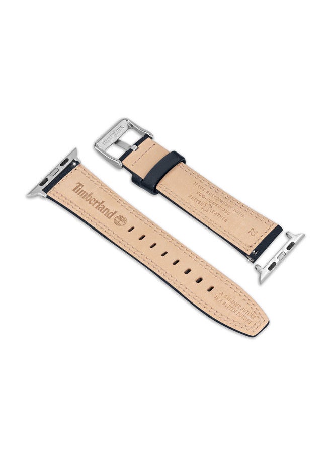 Timberland - Timberland Amoskeag Blue Leather Unisex Universal Watch Strap 22mm - TDOUS0001602 - Image 1