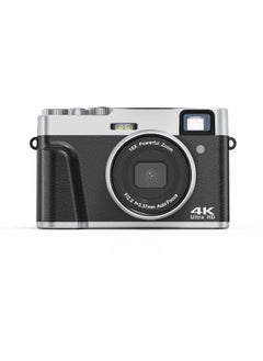ASIV 4K Digital Camera, 48MP Auto Focus Photography Camera, Anti Shake Action Camera With Digital Zoom, Lightweight And Portable Sports Camera For Photography, (1c, Black)  - Image 1