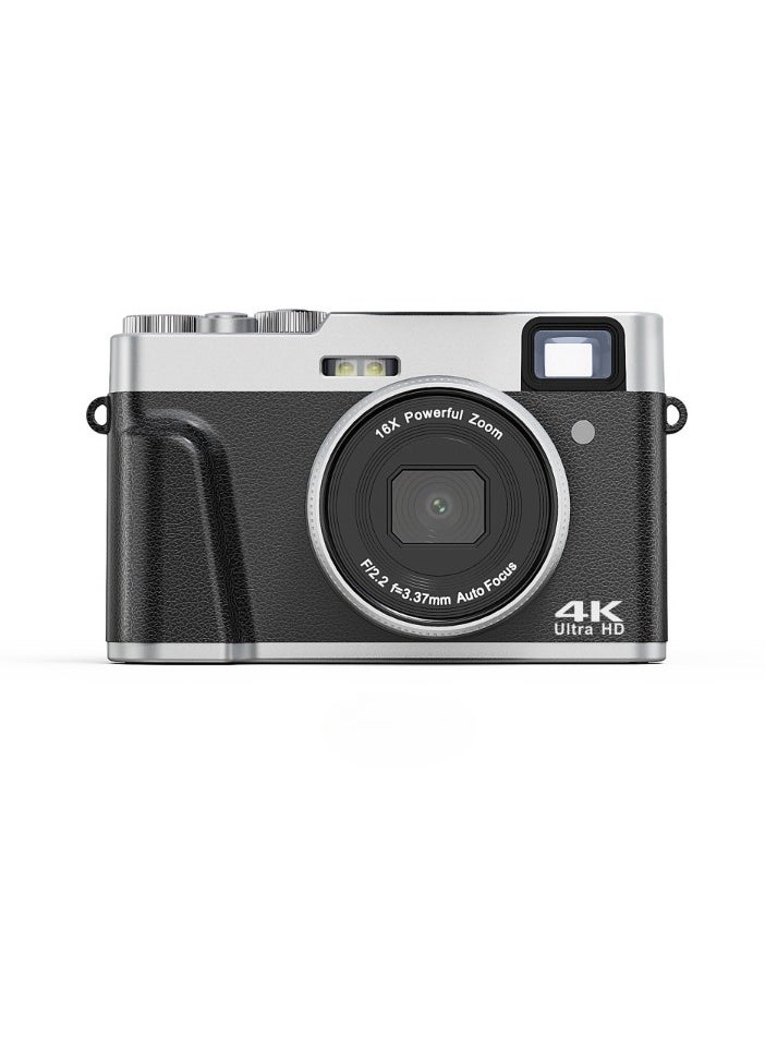 ASIV - 4K Digital Camera, 48MP Auto Focus Photography Camera, Anti Shake Action Camera With Digital Zoom, Lightweight And Portable Sports Camera For Photography, (1c, Black) - Image 1
