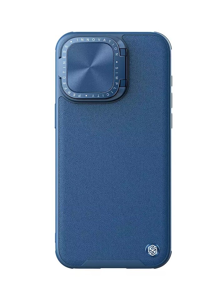 Nillkin Camshield Prop Leather Camera protective cover case for Apple iPhone 15 Pro 6.1 (2023)-Blue - Image 1
