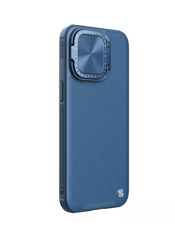 Nillkin Camshield Prop Leather Camera protective cover case for Apple iPhone 15 Pro 6.1 (2023)-Blue - Image 2
