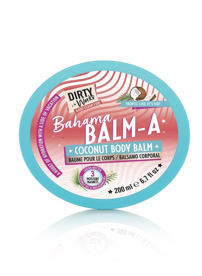 Dirty Works Bahama Balm-A Coconut Body Balm, Vegan Moisturiser, 200ml - Image 1