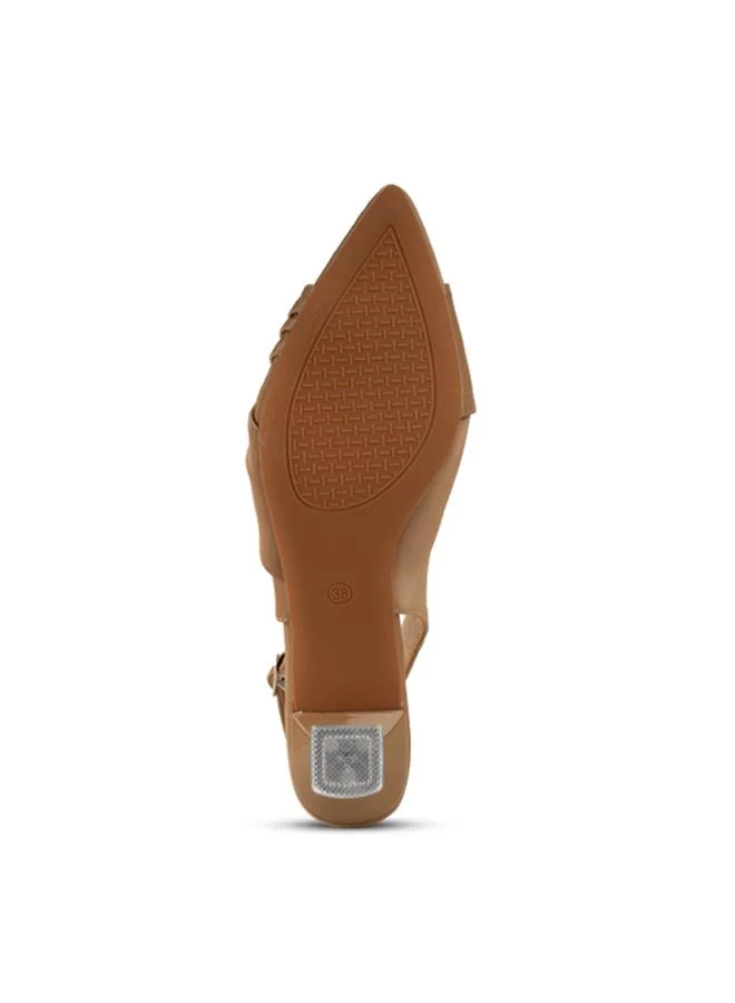 Language Khaki Women's Virgo Sling Back for Women | Best Price UAE