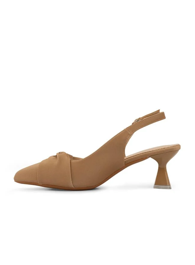 Language Khaki Women's Virgo Sling Back for Women | Best Price UAE