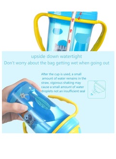 Excefore Spill Resistant Straw Cup Kids Water Bottle with Soft Silicone Spout Cup 300ml  - Image 4