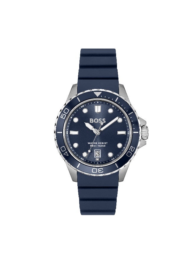 HUGO BOSS BOSS Troper Sport Men's Quartz Watch with Blue Dial and Blue Silicone Strap - 1514292 - Image 2