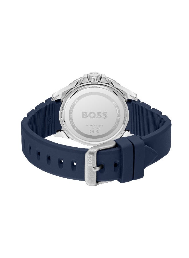 HUGO BOSS BOSS Troper Sport Men's Quartz Watch with Blue Dial and Blue Silicone Strap - 1514292 - Image 3