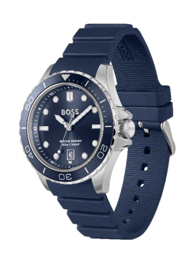 HUGO BOSS BOSS Troper Sport Men's Quartz Watch with Blue Dial and Blue Silicone Strap - 1514292 - Image 1