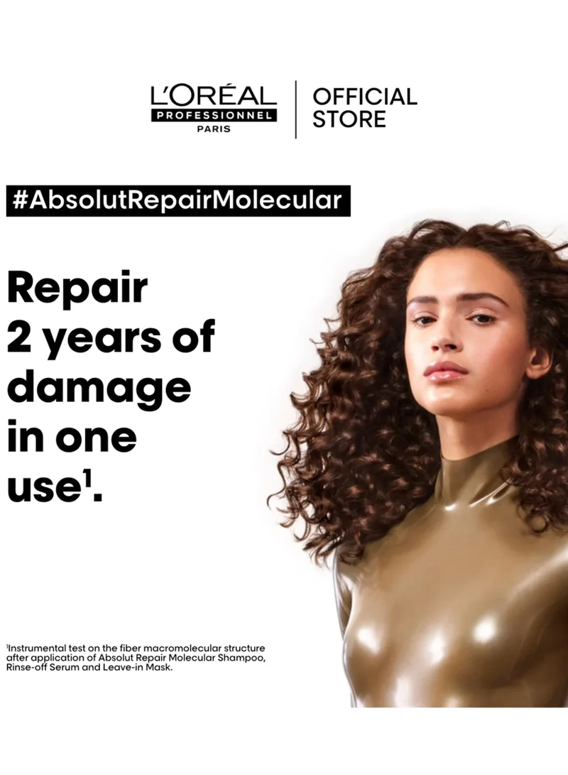 L'Oréal Professionnel Serie Expert Absolut Repair Molecular Strengthening Shampoo for Damaged Hair 500 Ml