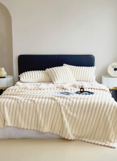Sharpdo Light Luxury Short-Pile Rabbit Fur Thickened Blanket, Suitable for Office Nap Blanket, Sofa Blanket 200*230CM(Pillowcase Not Included)  - Image 1
