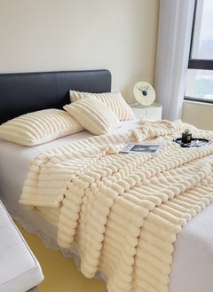 Sharpdo Light Luxury Short-Pile Rabbit Fur Thickened Blanket, Suitable for Office Nap Blanket, Sofa Blanket 200*230CM(Pillowcase Not Included)  - Image 2