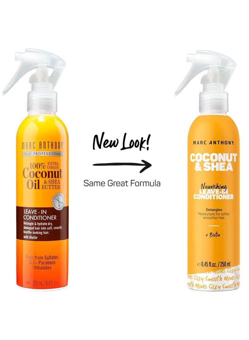 MARC ANTHONY بلسم مغذي يترك على الشعر بزيت جوز الهند وزبدة الشيا - Image 4