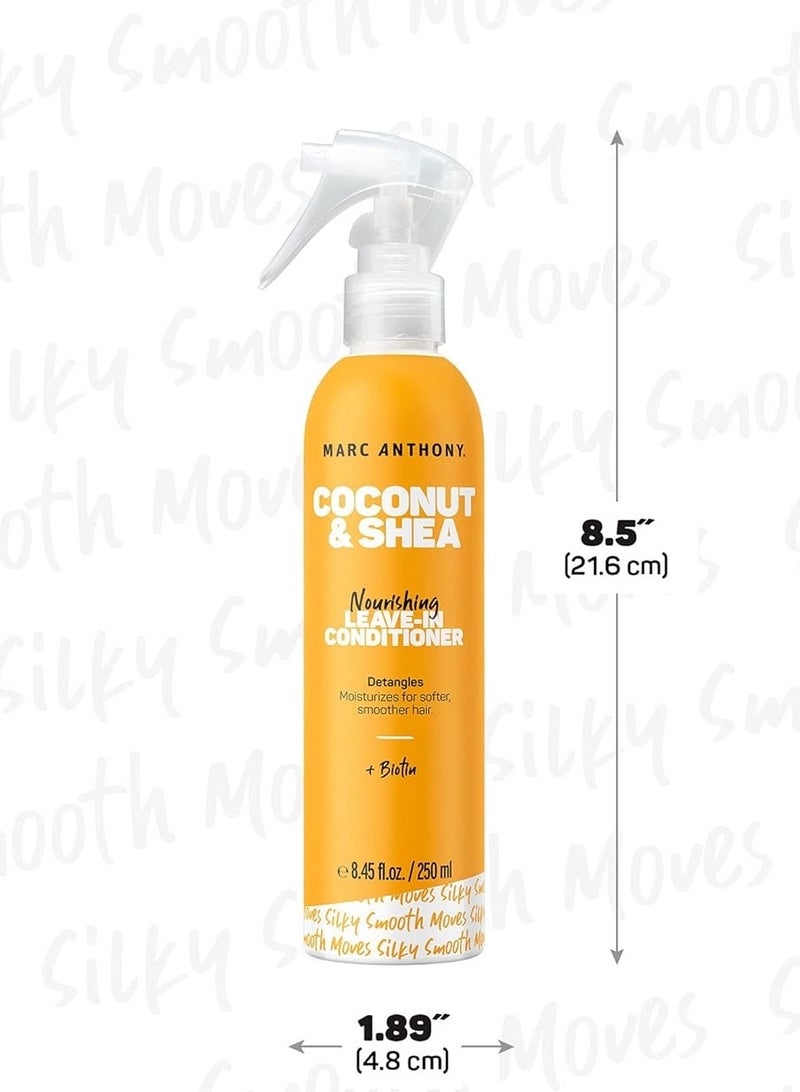 MARC ANTHONY بلسم مغذي يترك على الشعر بزيت جوز الهند وزبدة الشيا - Image 3