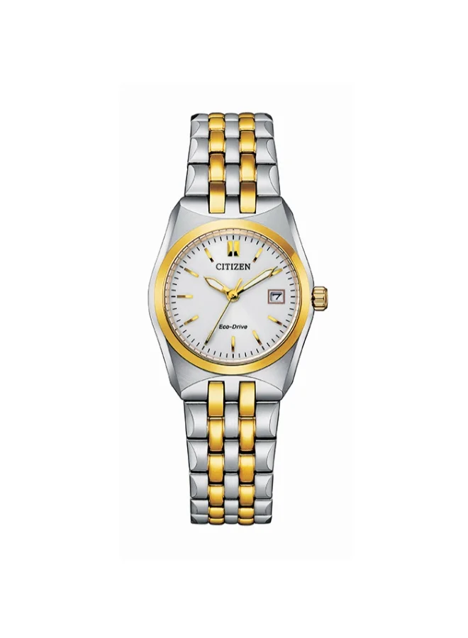 CITIZEN Stainless Steel with Two Tone Strap Analog Watch EW2299-50A - 28 mm