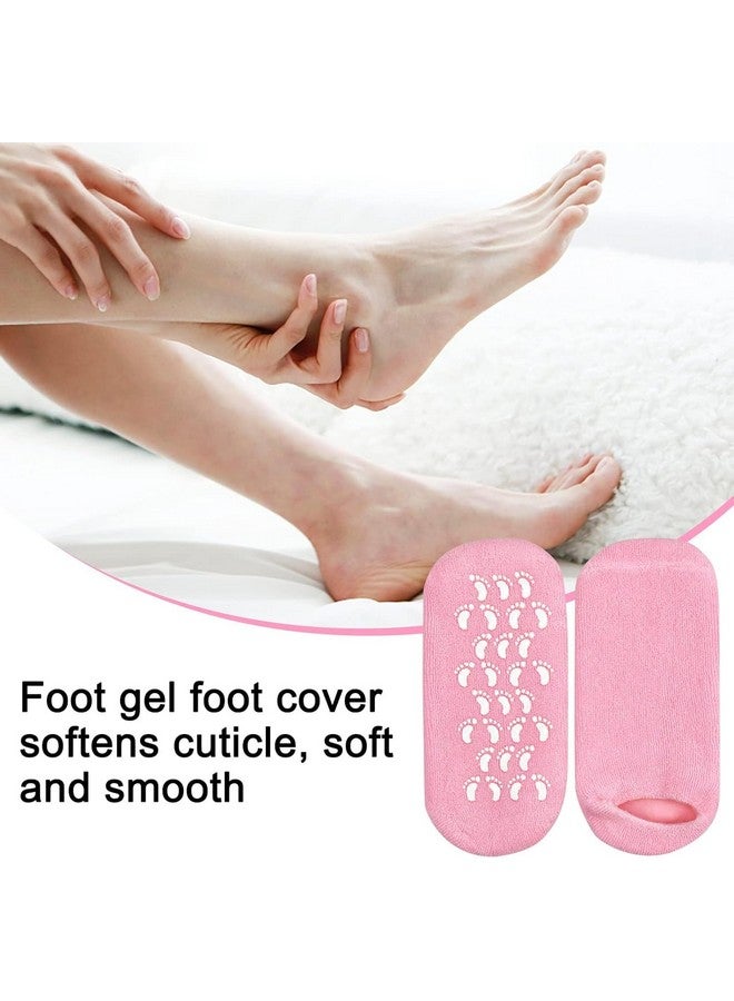 Calyrex Moisturizing Socks & Gel Socks For Dry Cracked Feet - Foot Care Heel Socks For Dry Cracked Feet - Cracked Heel Repair Treatment Healthy Feet Stocking Stuffers For Women, Multicolour - Image 3