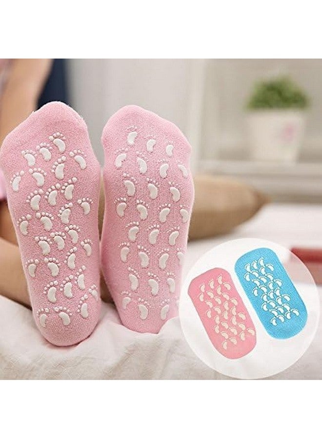 Calyrex Moisturizing Socks & Gel Socks For Dry Cracked Feet - Foot Care Heel Socks For Dry Cracked Feet - Cracked Heel Repair Treatment Healthy Feet Stocking Stuffers For Women, Multicolour - Image 1